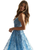 Maturitní šaty Mori Lee 48017 Navy 2024