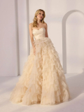 Maturitní šaty Mori Lee 49220 champagne 2026