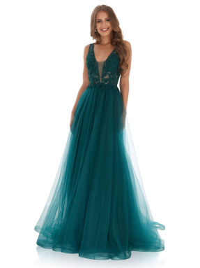 EVENING DRESS 2021 Jora y40208 Green